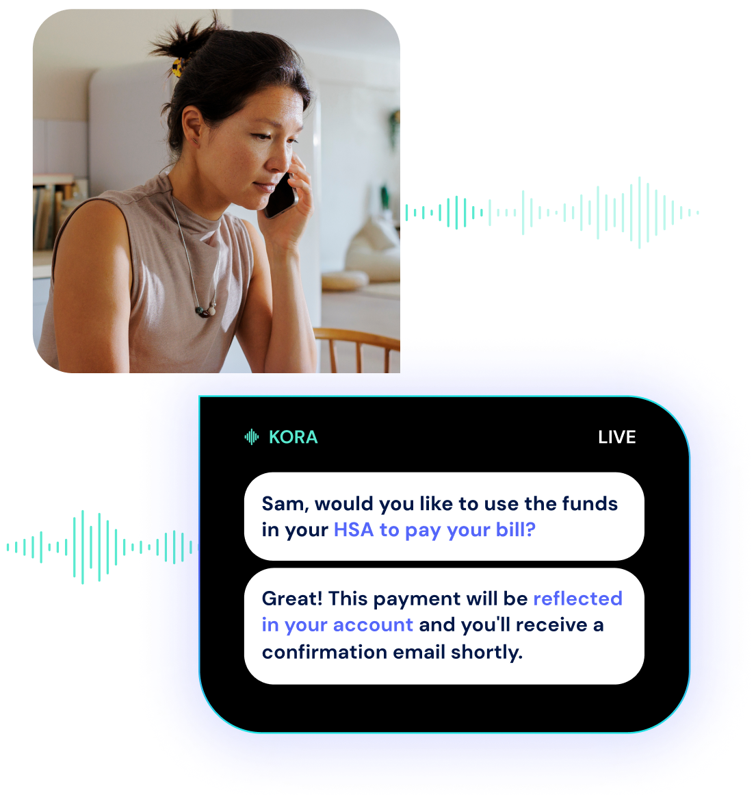 The AI voice agent purpose-built for patient billing