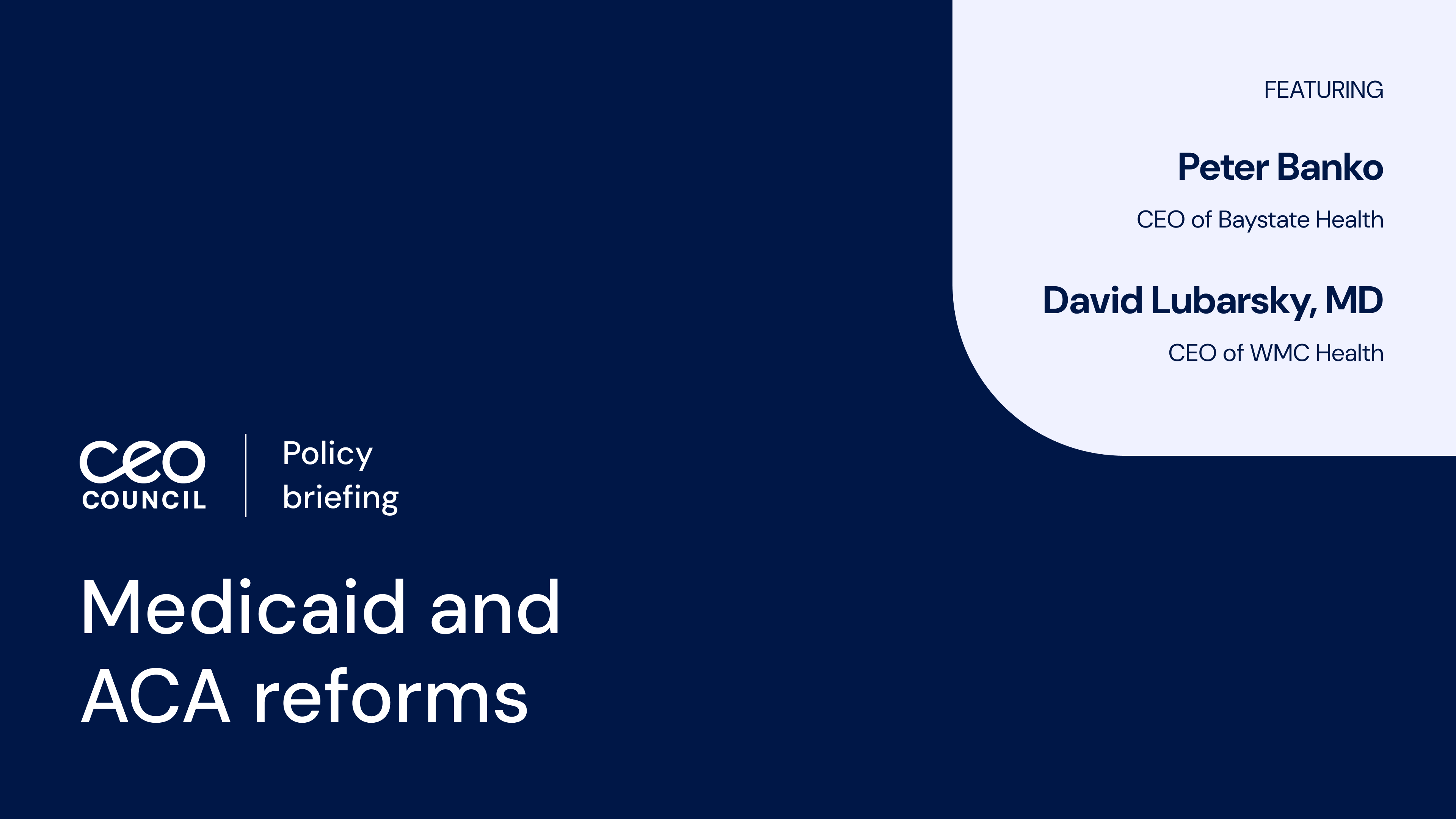 We Convened 20 Health System CEOs to Talk Medicaid Cuts. Here’s What They Told Us.